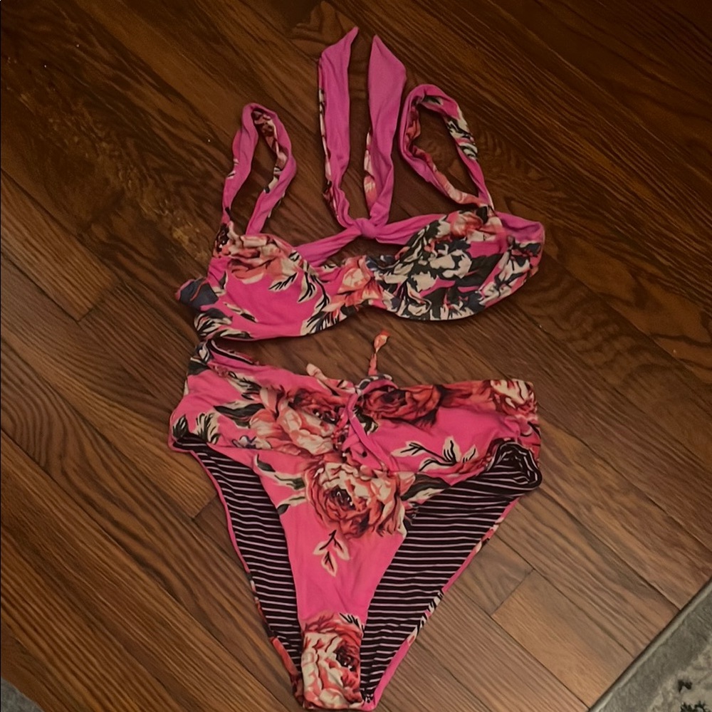 Floral Pink Bikini Set